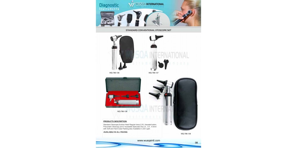 Conventional Otoscope Set